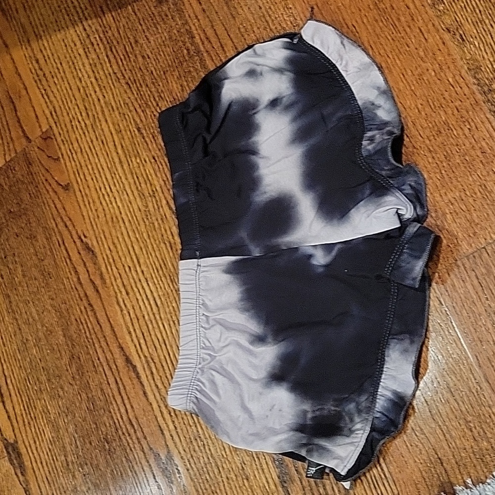 New girls tire dye ruffle shorts size 4, 9/10, 11/12